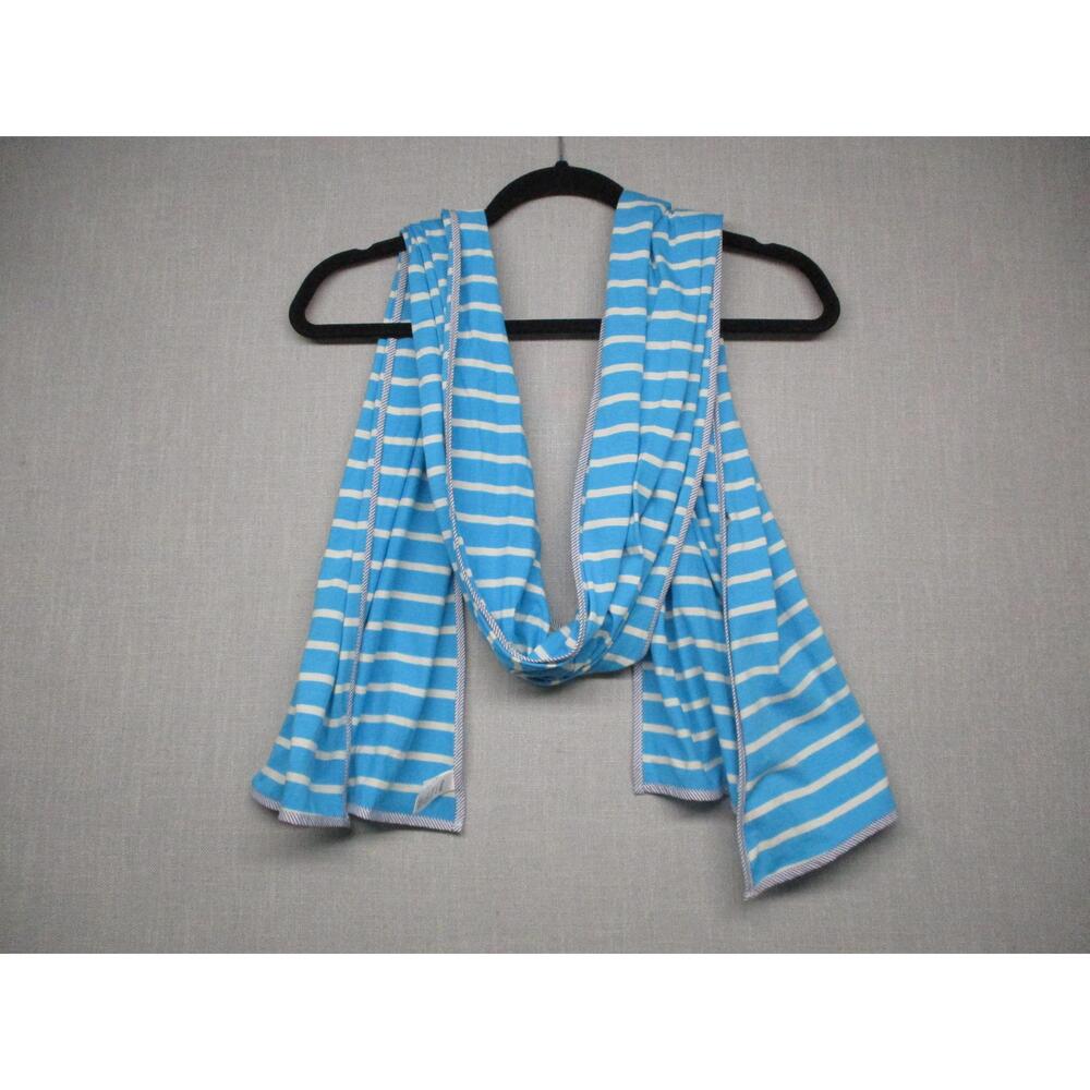 Gap Blue‎ & White Striped Lightweight Casual Boho Scarf Women Size One Size
